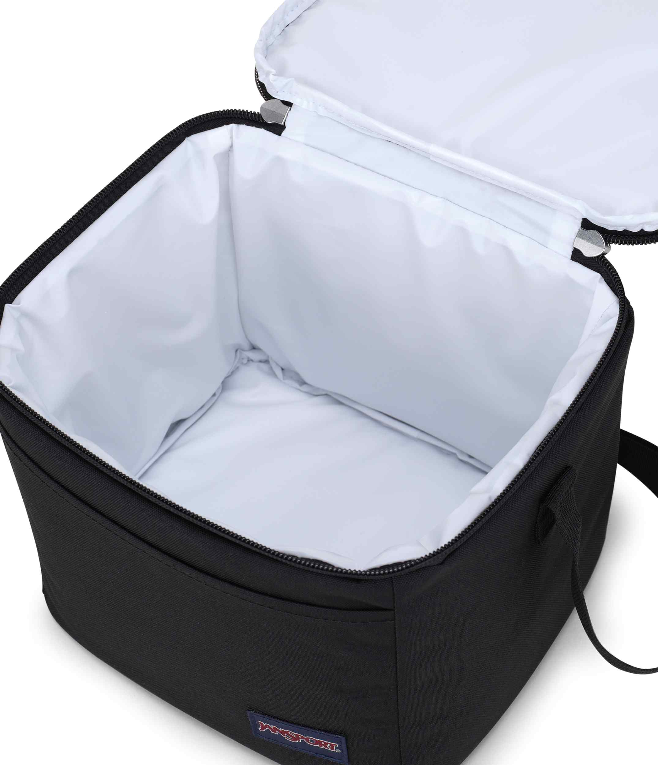 jansport-super-snack-lunchtasche-schwarz-isoliert image 3