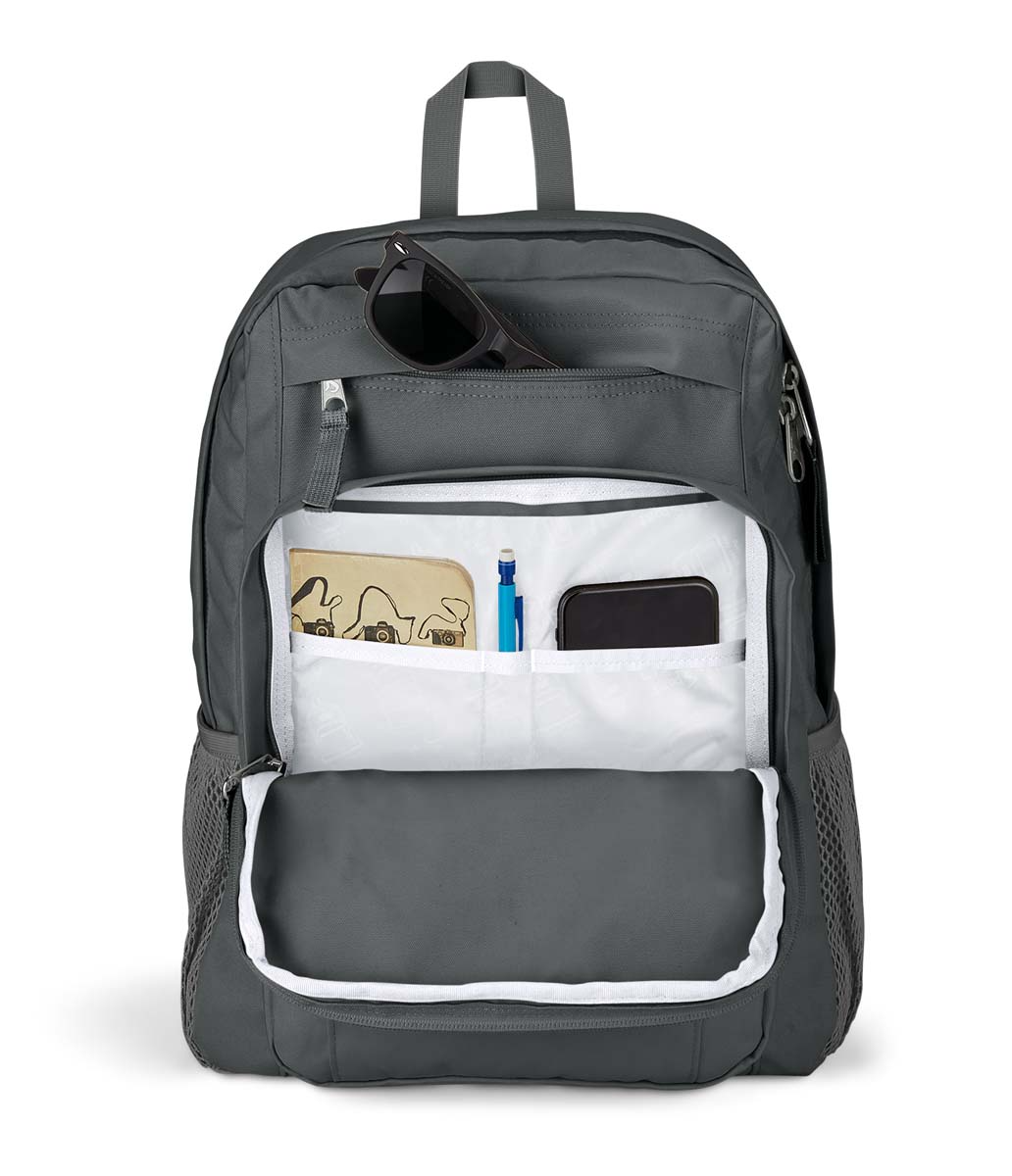 jansport-union-pack-rucksack-graphite-grey-organizer-medium image 4