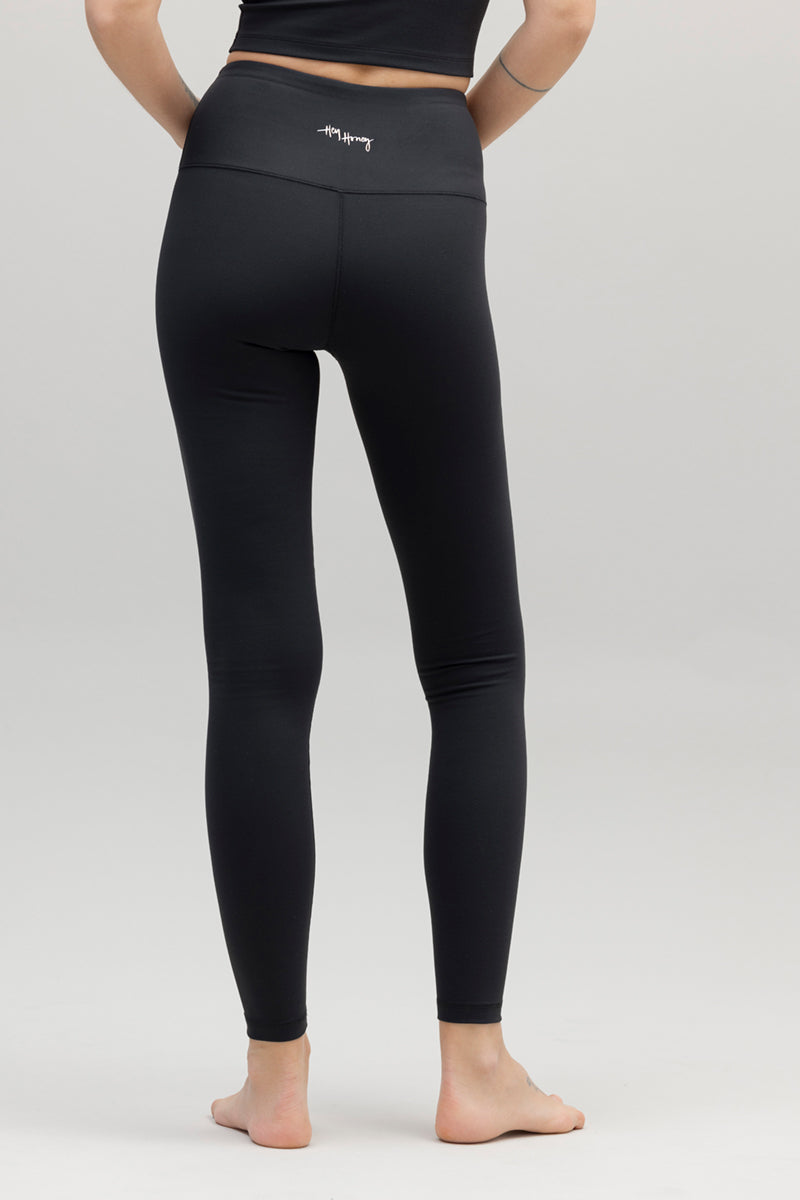 hey-honey-always-dressed-leggings-black-yoga-hose-high-waist image 4