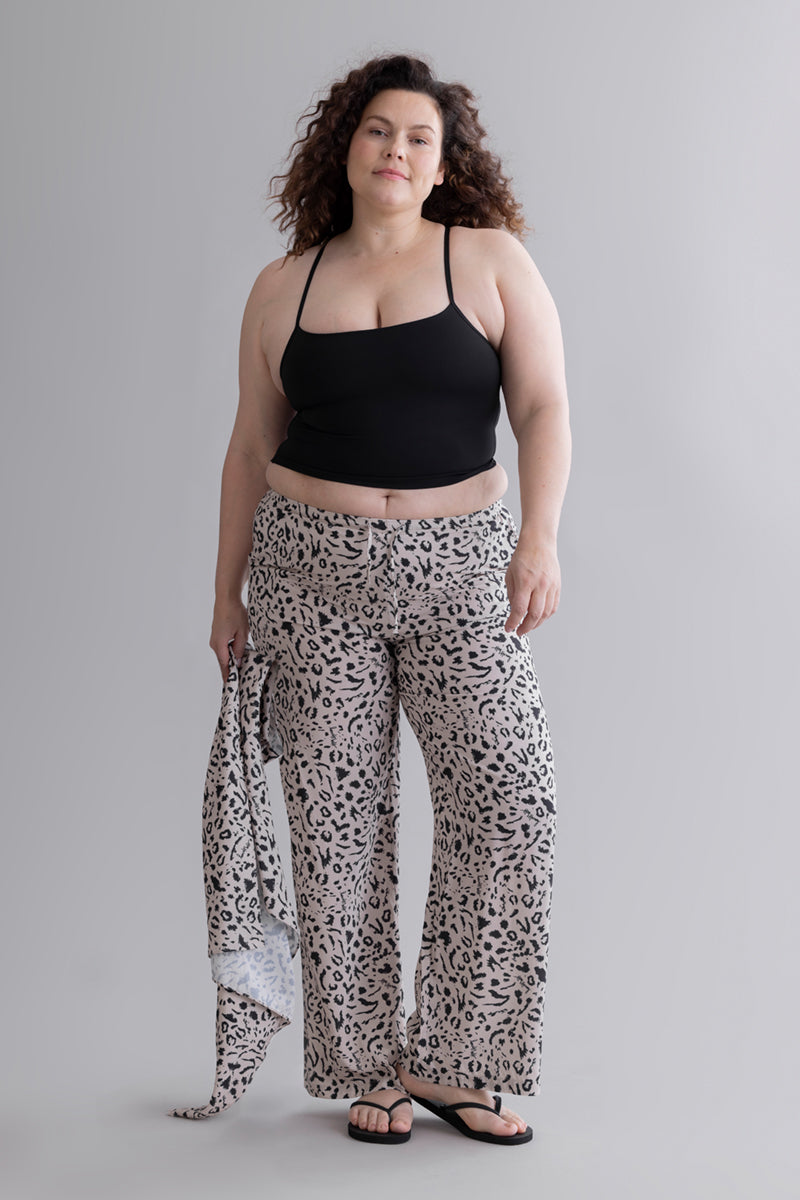 hey-honey-classic-summer-pants-leo-hose-oatmeal-viskose image 6