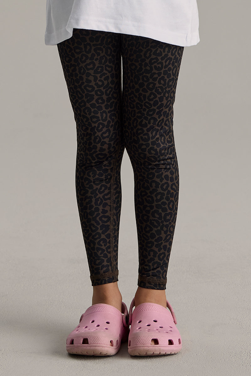 hey-honey-classic-kids-leggings-leo-dark-brown-high-waist image 2