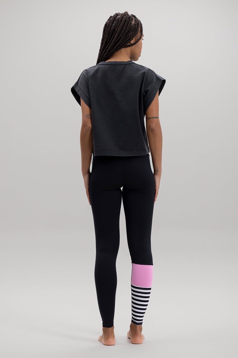 hey-honey-classic-cropped-shirt-t-shirt-schwarz-baumwolle image 5