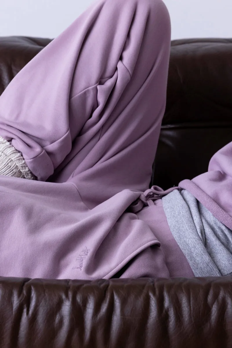 hey-honey-classic-cuff-sweat-pants-mauve-jogginghose image 1