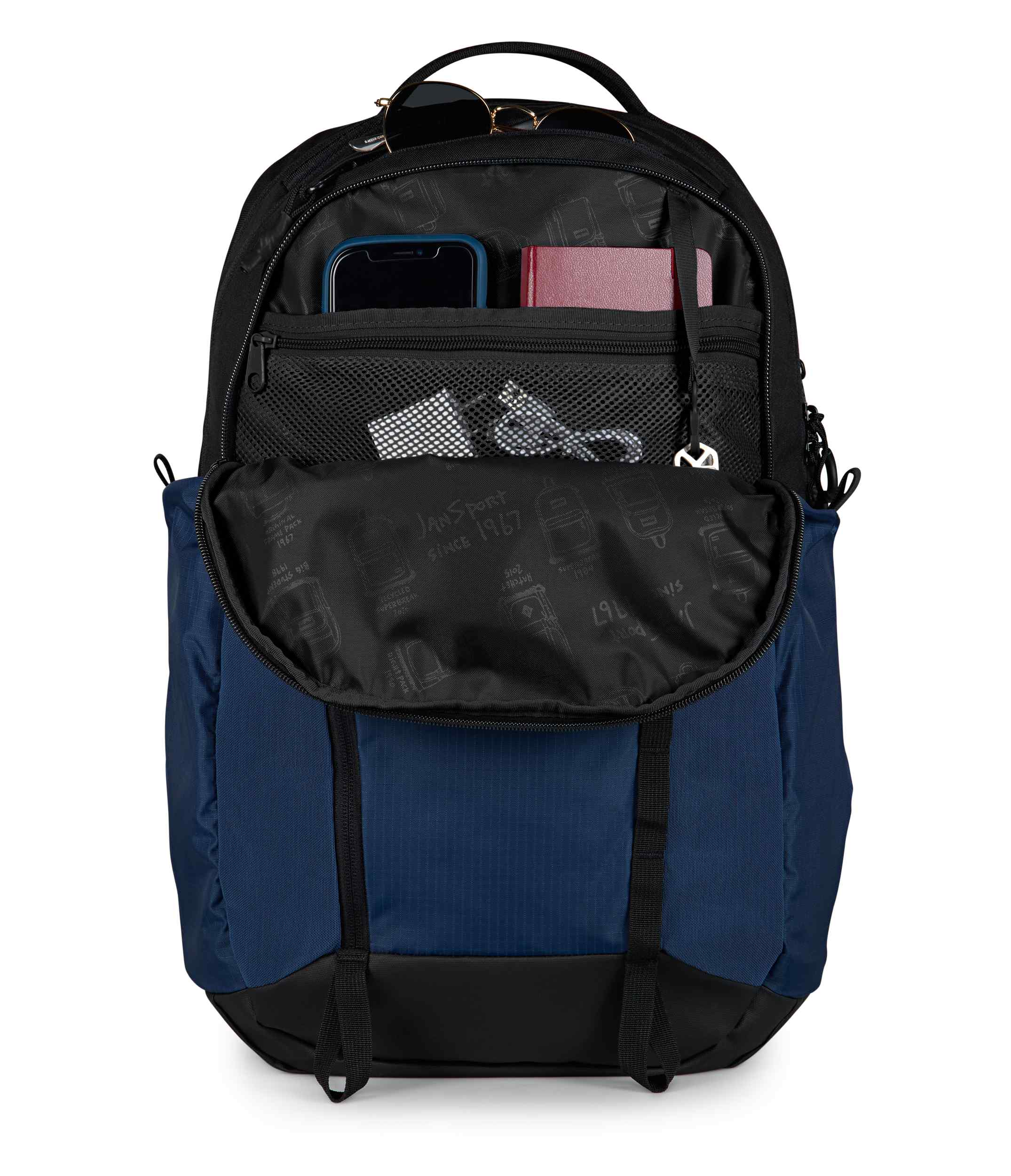 jansport-all-around-pack-small-rucksack-navy-28l-laptopfach image 8
