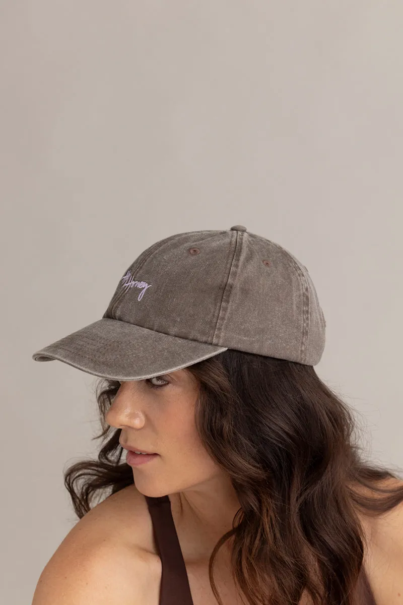 hey-honey-classic-vintage-brown-cap-baumwolle-one-size image 1