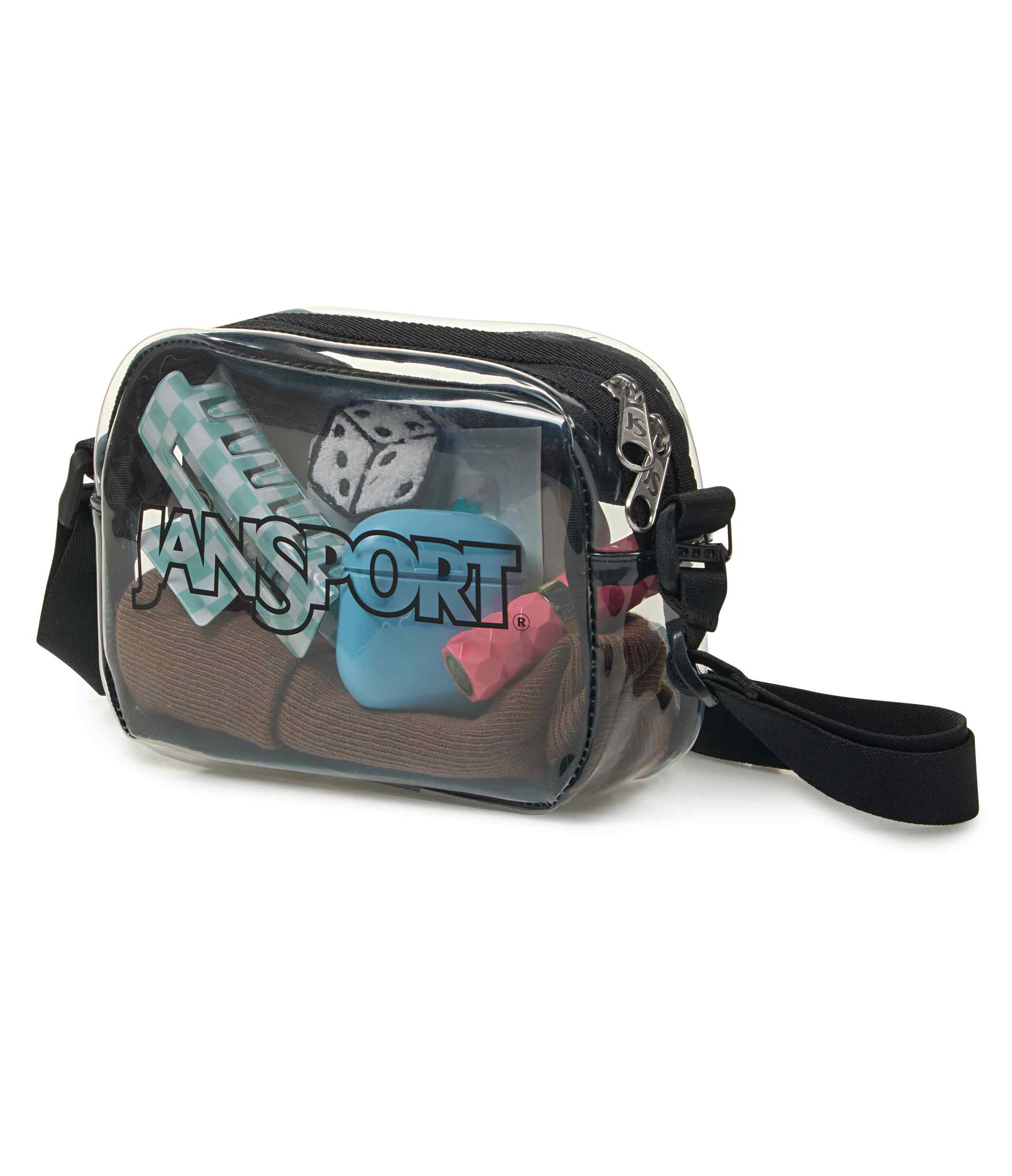 jansport-clear-crossbody-umh-ngetasche-clear-transparent image 5
