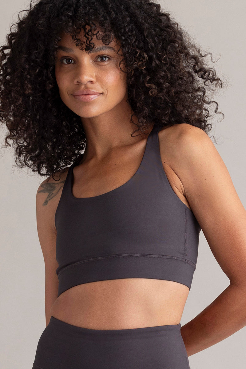 hey-honey-classic-criss-cross-bra-grey-sport-bh-grau image 2