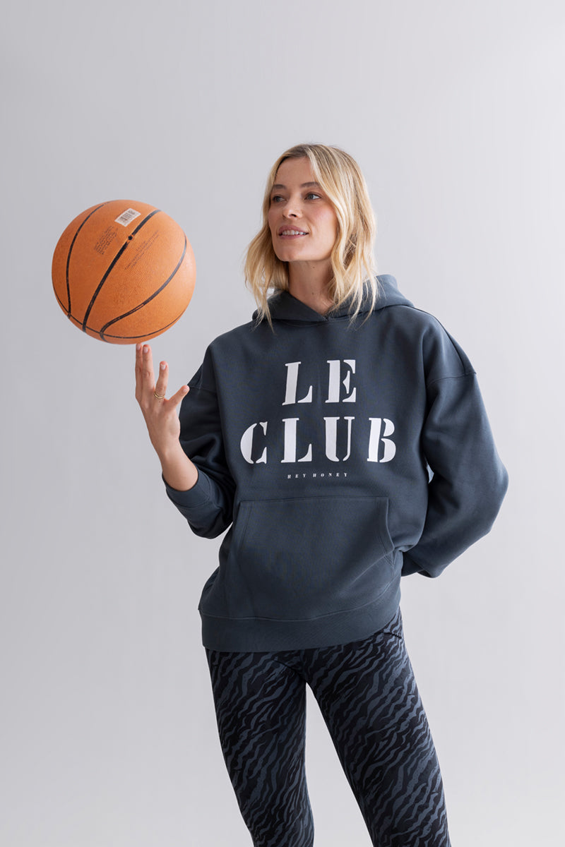 hey-honey-classic-hoodie-teal-le-club-kapuzenpulli-baumwolle image 4