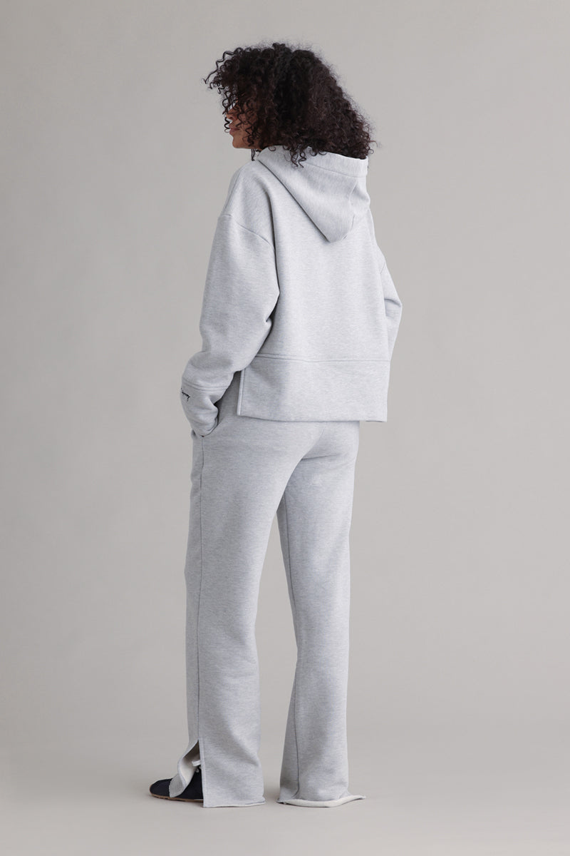 hey-honey-classic-cozy-sweat-pants-grey-melange-baumwolle image 8