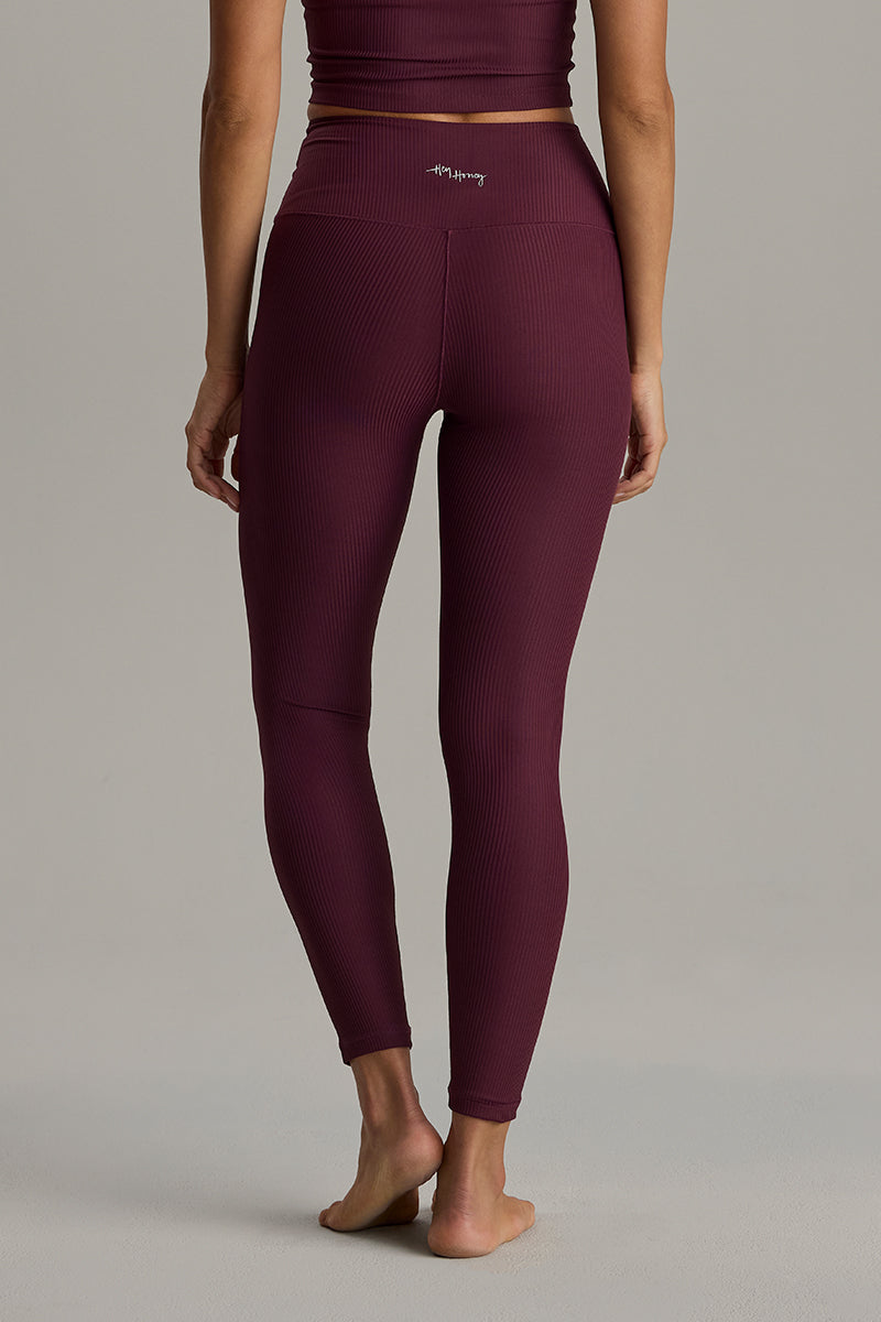 hey-honey-ribbed-cropped-leggings-wine-high-waist image 8