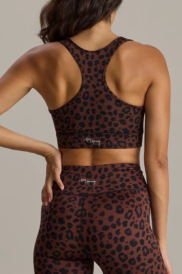hey-honey-classic-racerback-bra-leo-chocolate-sport-bh-braun image 1