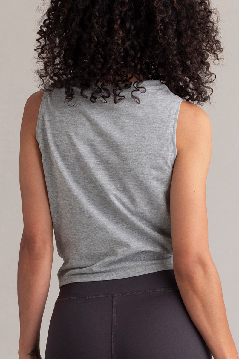 hey-honey-classic-cropped-top-grey-melange-crop-top-grau image 6