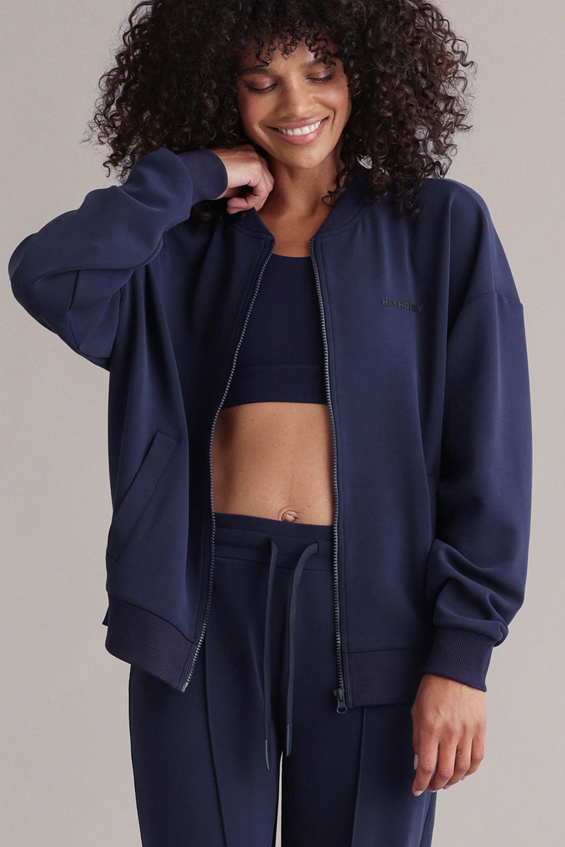 hey-honey-classic-lux-bomber-jacke-baritone-blue-weich image 2