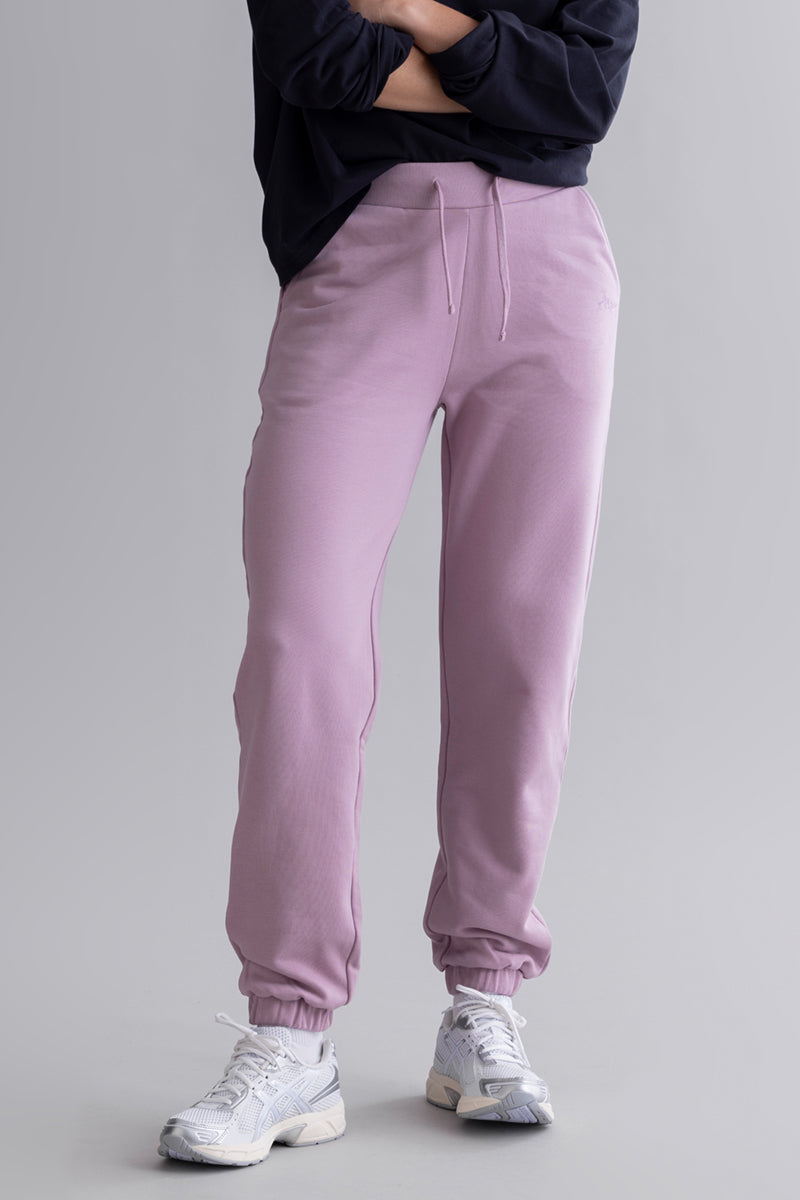hey-honey-classic-cuff-sweat-pants-mauve-jogginghose image 3