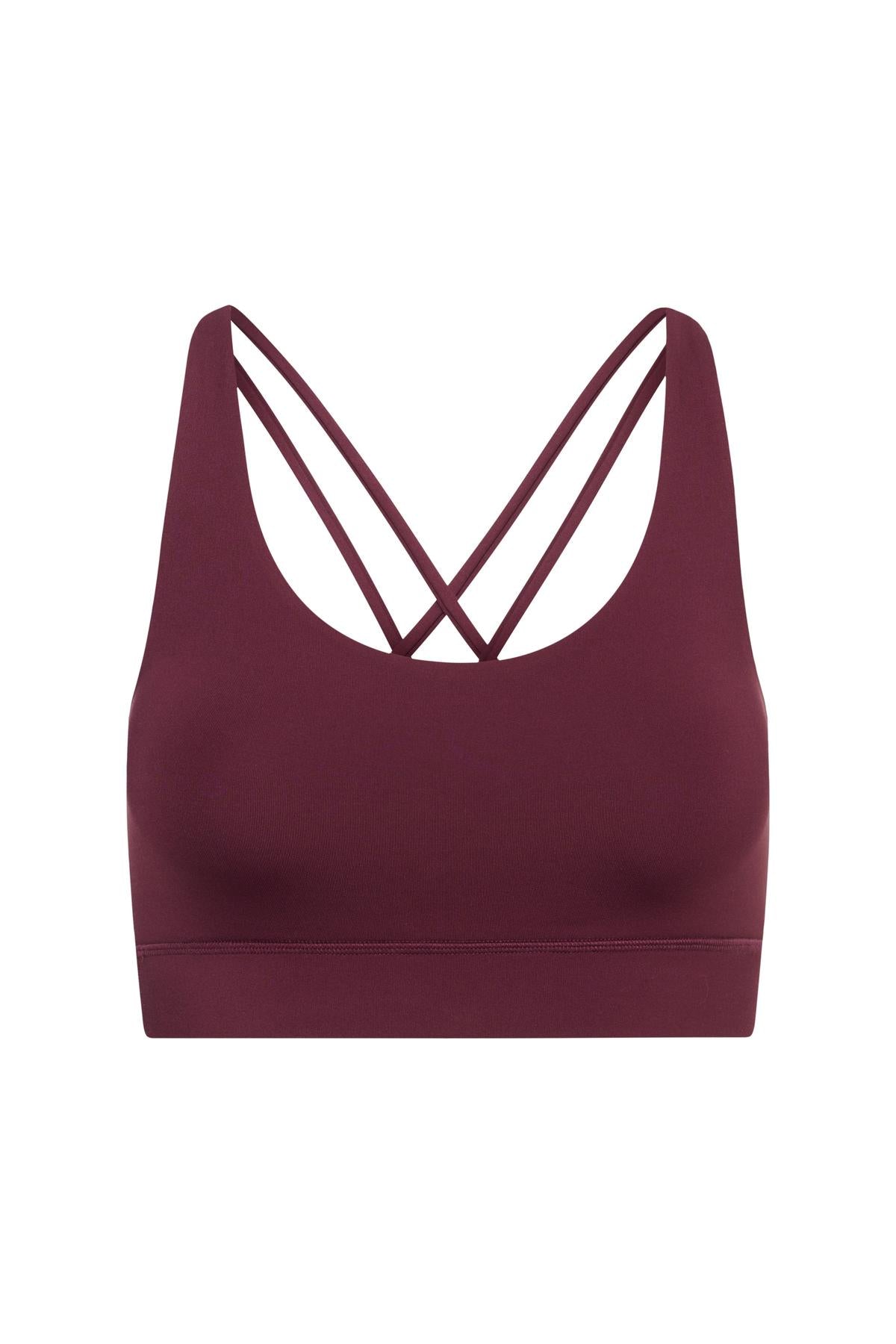 hey-honey-always-dressed-criss-cross-bra-sport-bh-italian-plum image 6