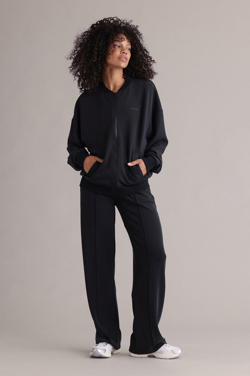 hey-honey-classic-lux-bomberjacke-schwarz-modal image 2