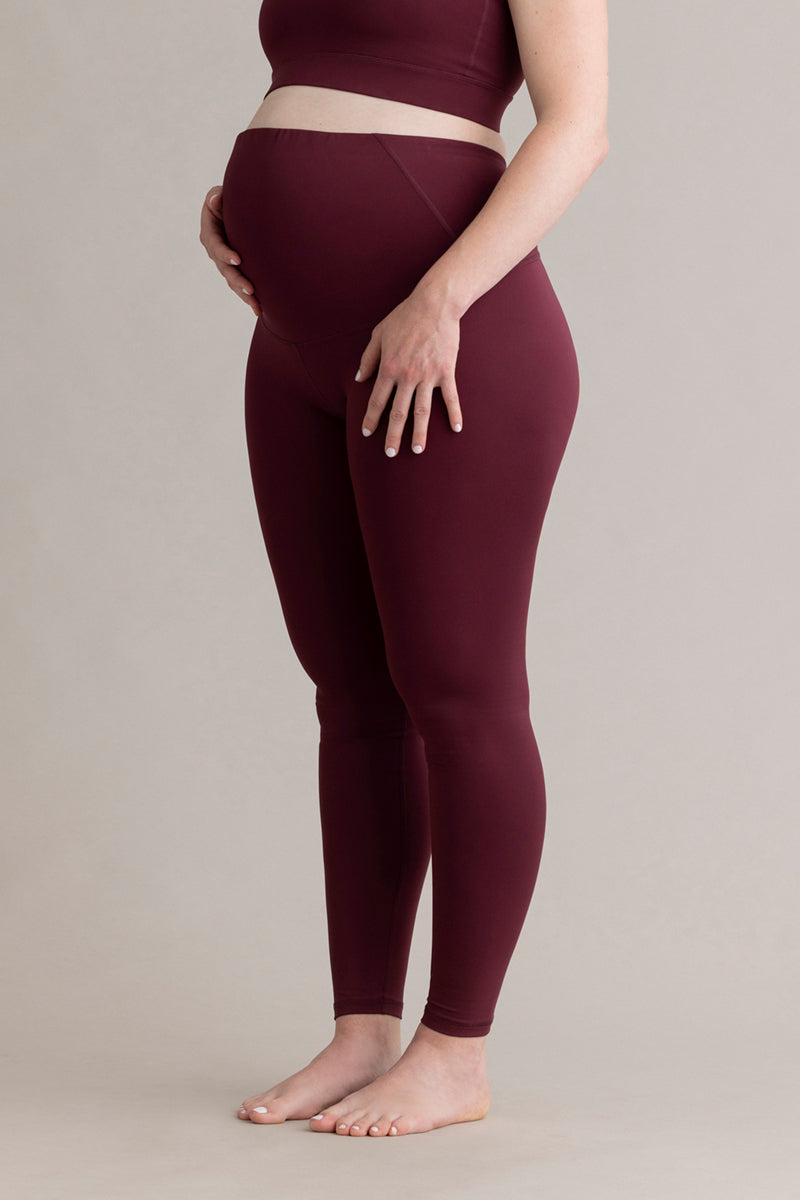 hey-honey-always-dressed-maternity-leggings-italian-plum-blickdicht image 4