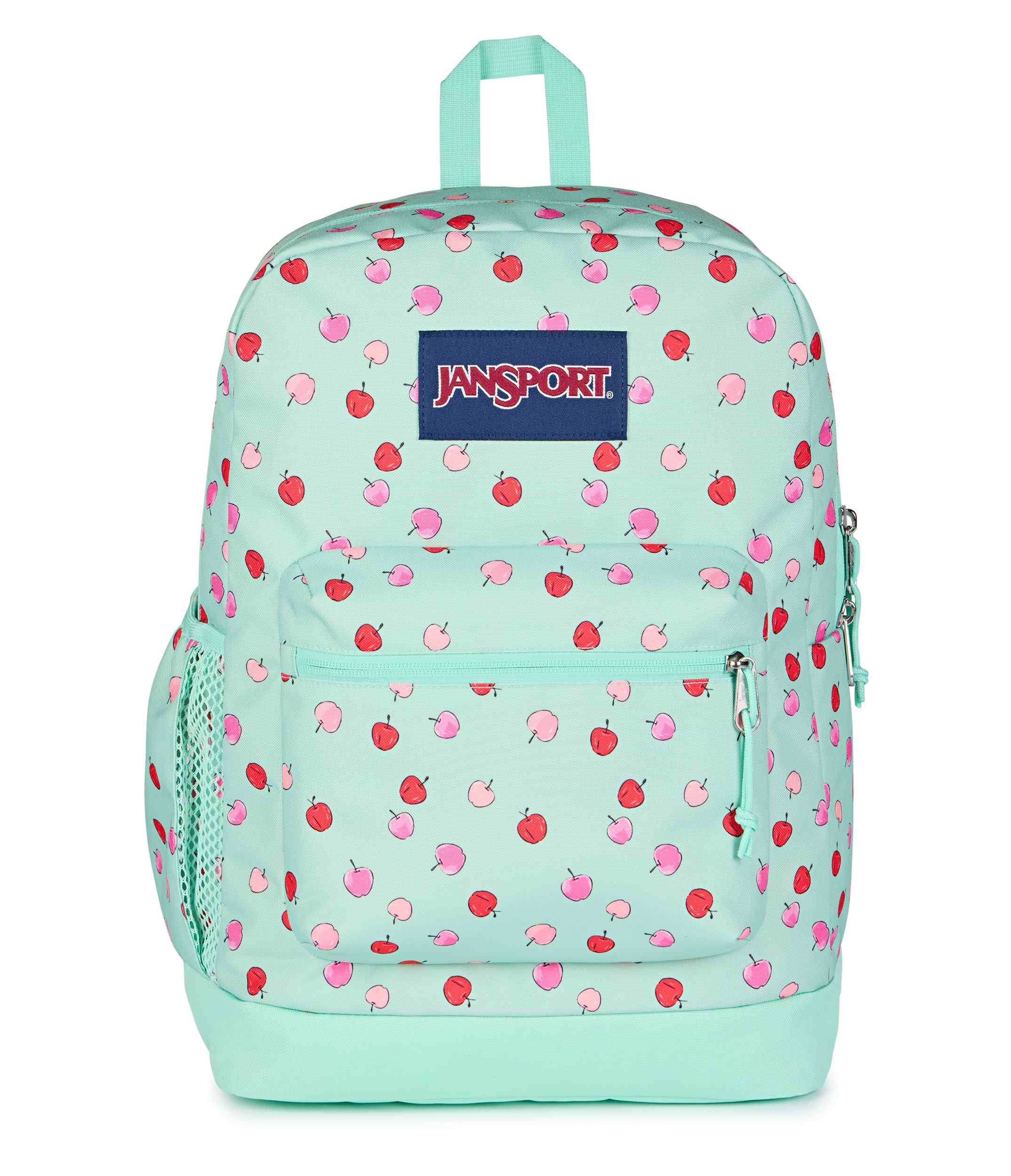 jansport-cross-town-plus-rucksack-apple-orchard-magic-mint-laptop image 1
