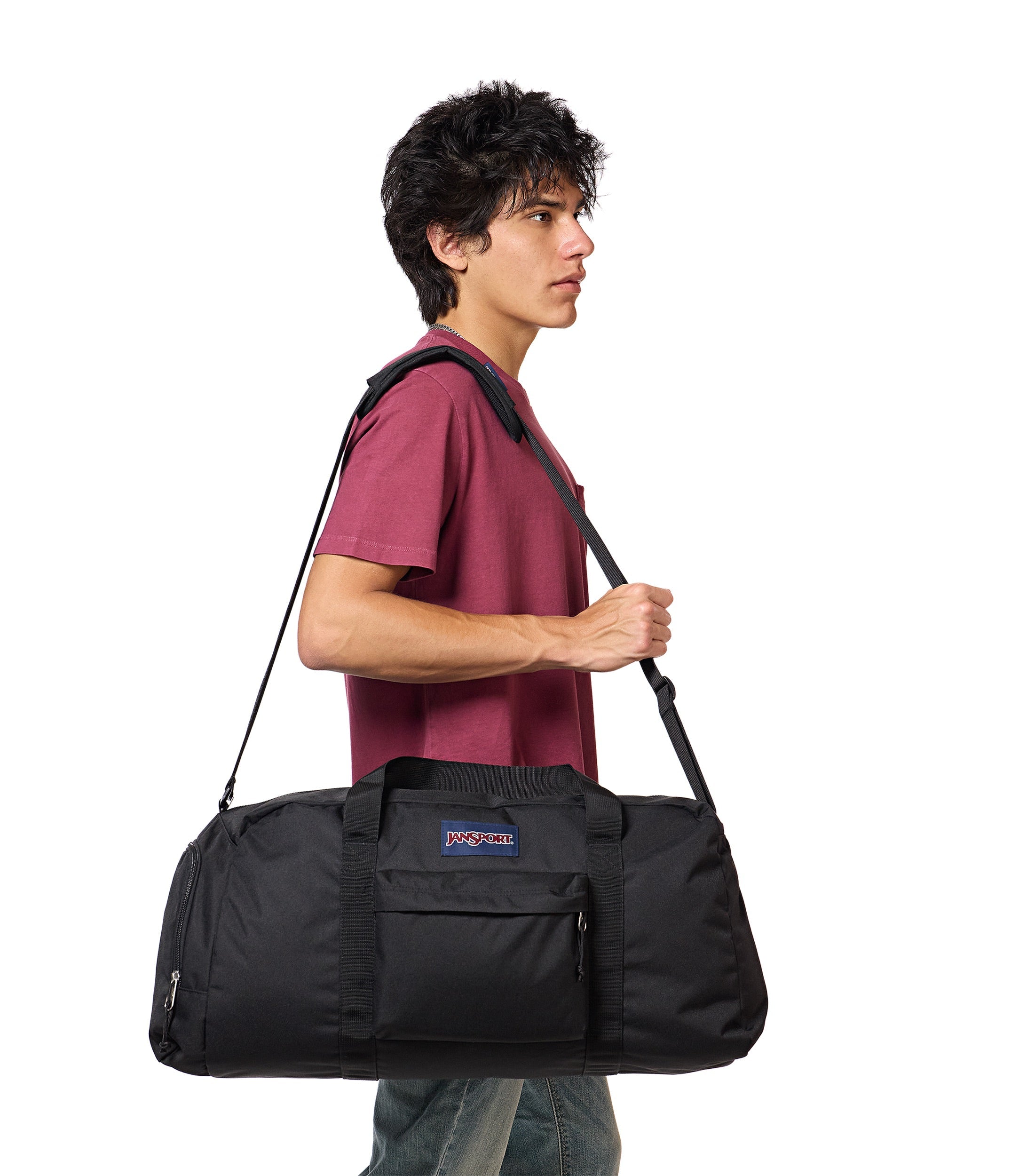 jansport-weekender-large-duffle-reisetasche-schwarz image 7