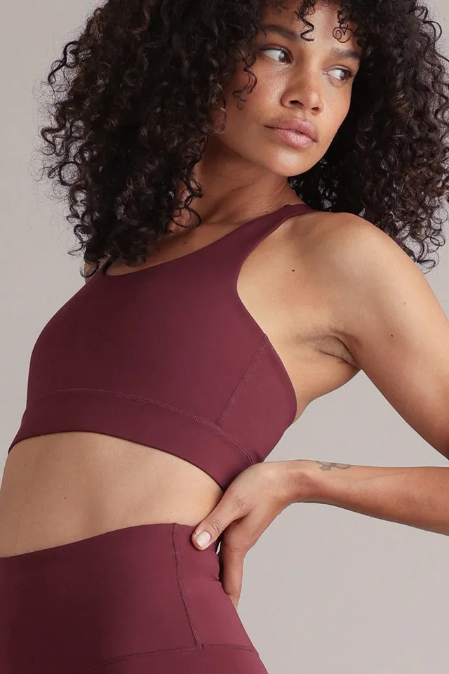 hey-honey-always-dressed-criss-cross-bra-sport-bh-italian-plum image 1