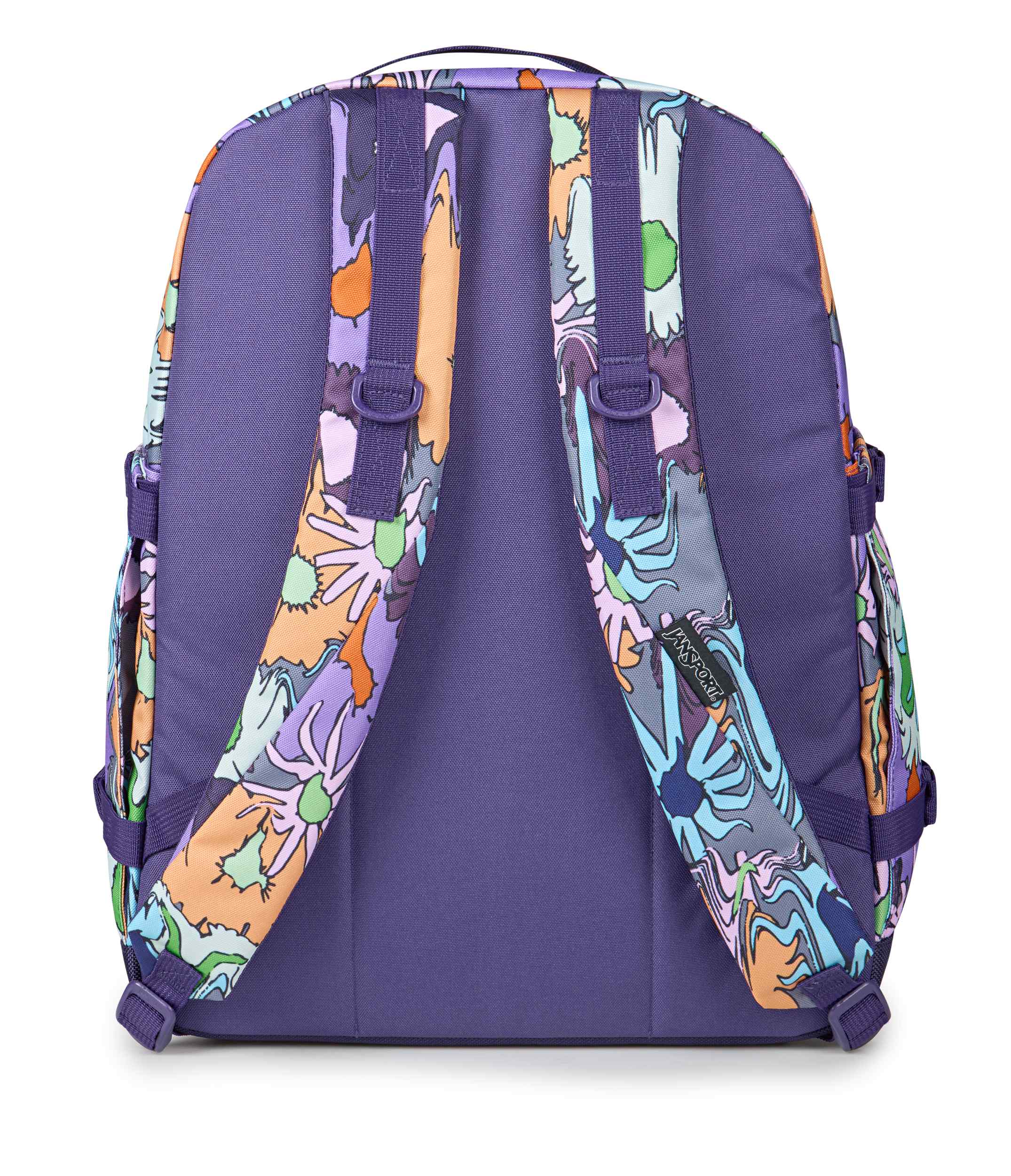 jansport-small-seattle-pack-rucksack-melted-blooms-yellow-laptopfach image 3