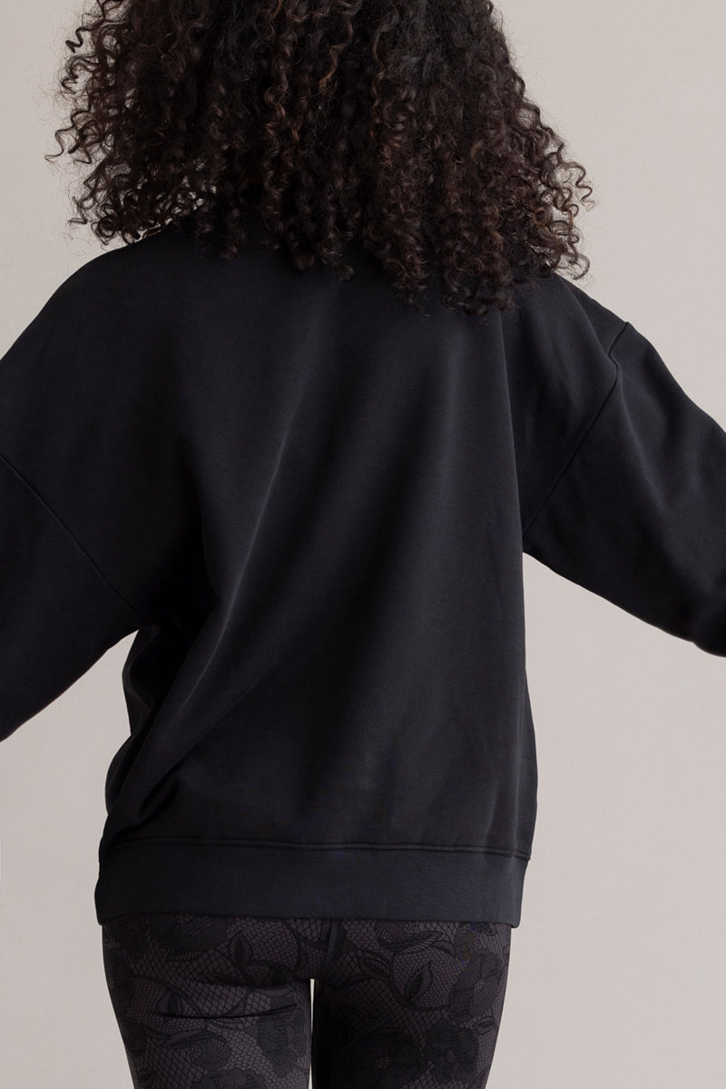 hey-honey-classic-sweatshirt-amour-black-pullover-s image 2