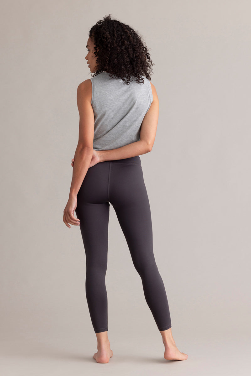 hey-honey-classic-cropped-leggings-grey-high-waist image 5