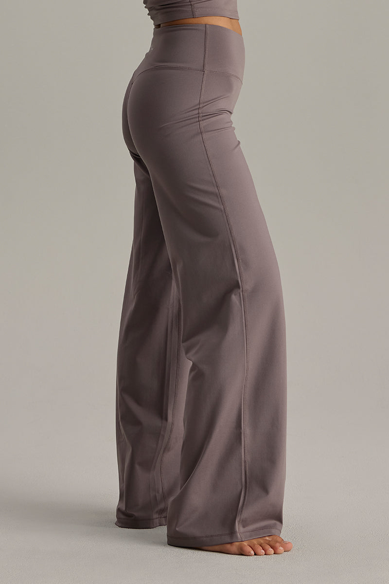 hey-honey-cotton-touch-wide-leggings-taupe-yogahose-weit image 2