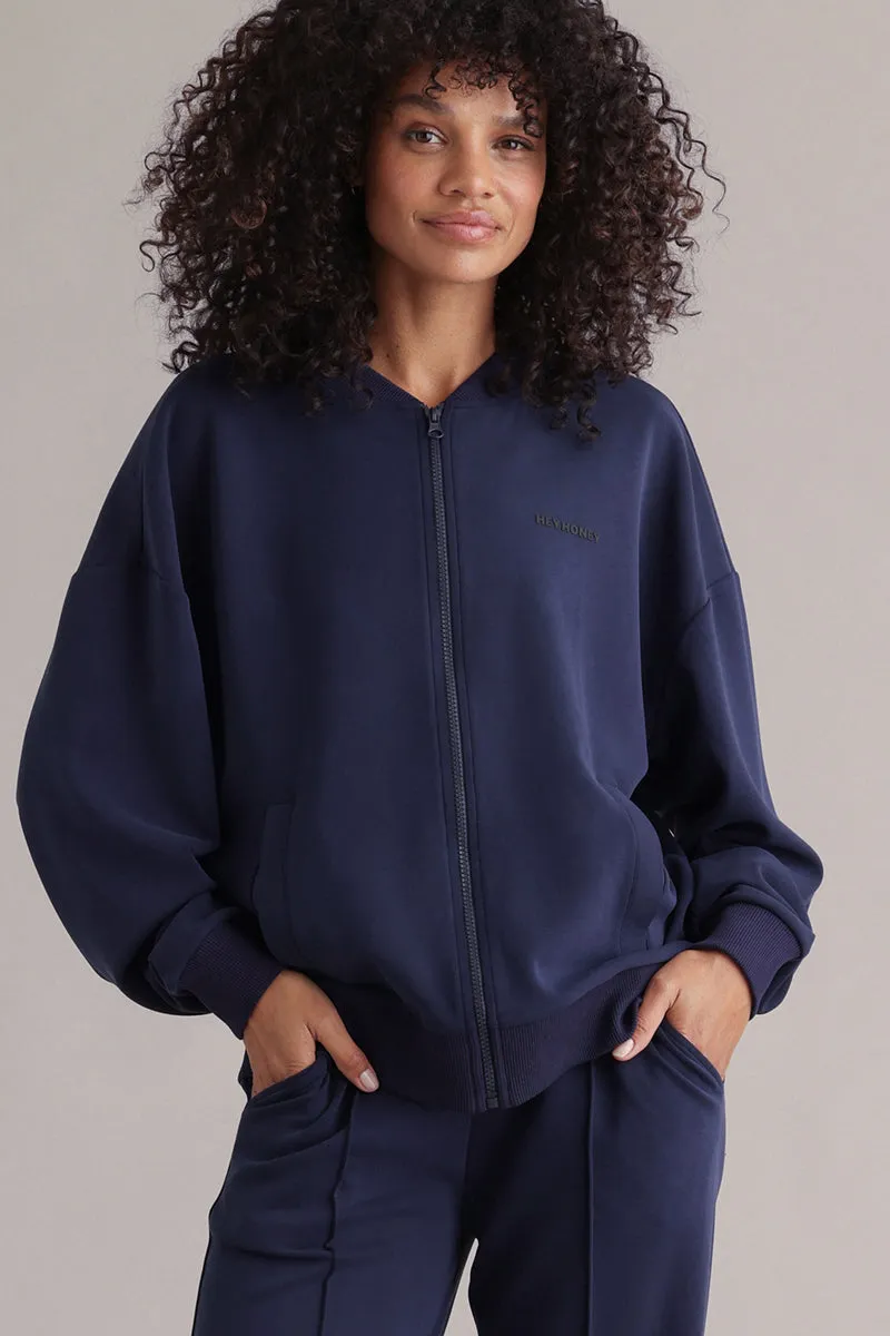hey-honey-classic-lux-bomber-jacke-baritone-blue-weich image 1