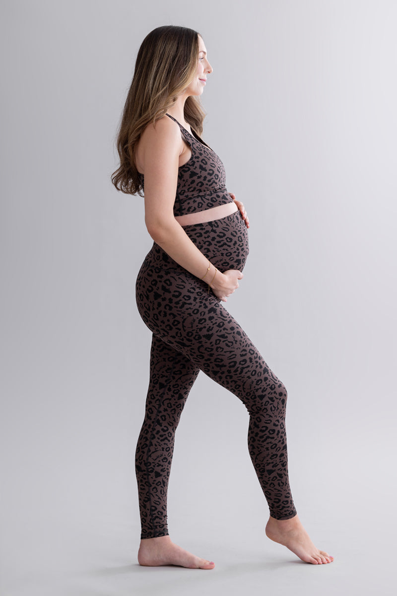 hey-honey-classic-maternity-leggings-mono-leo-umstandsleggings-soft-brown image 6