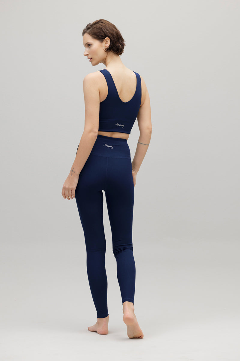 hey-honey-ribbed-leggings-blue-depth-high-rise image 4