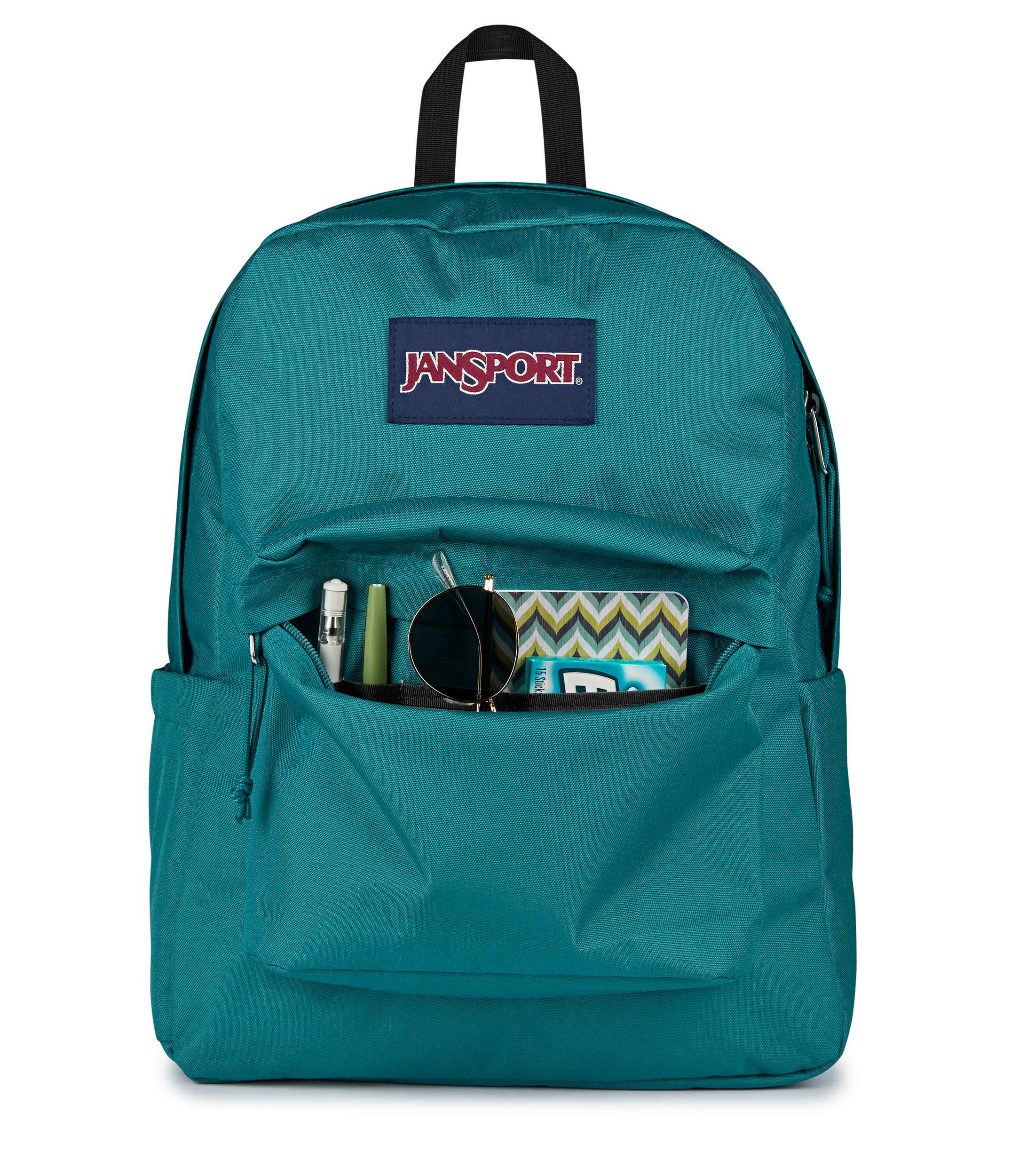 jansport-superbreak-plus-rucksack-emerald-pool-laptopfach-leicht image 7