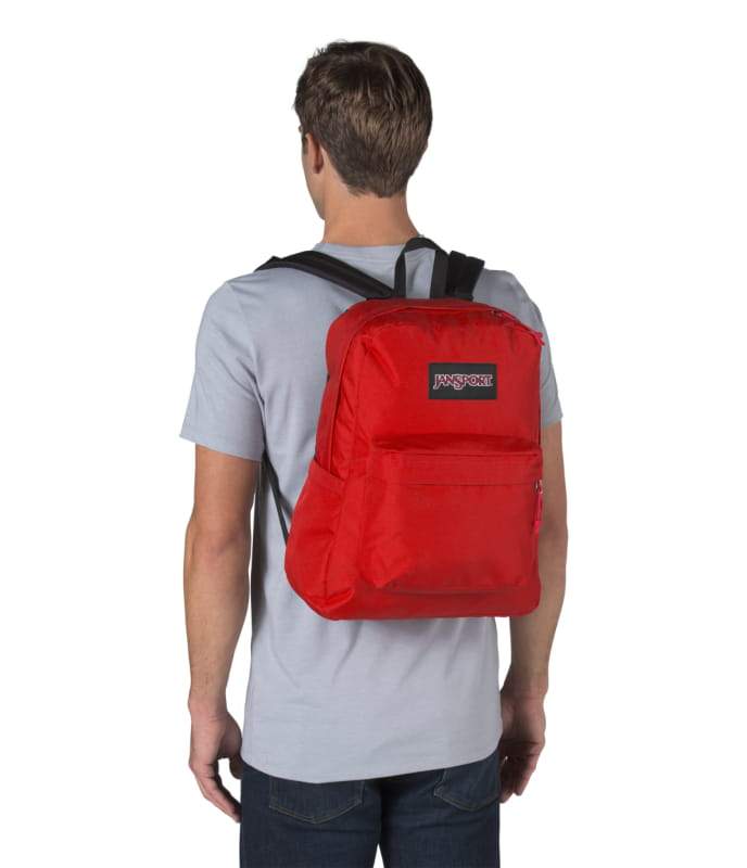 jansport-superbreak-plus-rucksack-rot-tape-mit-laptopfach image 3