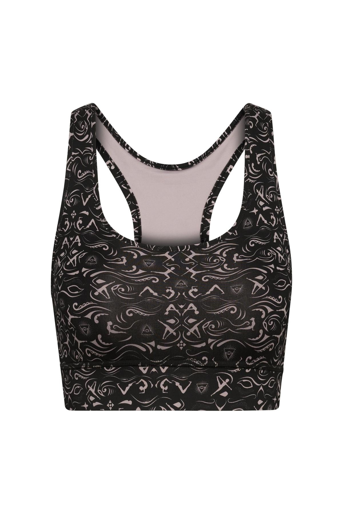 hey-honey-classic-racerback-bra-samadhi-sport-bh-black image 4