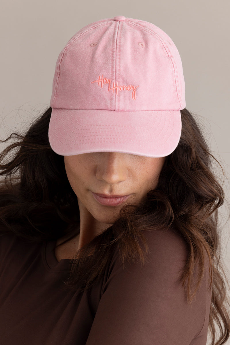 hey-honey-classic-vintage-pink-cap-rosa-one-size image 7