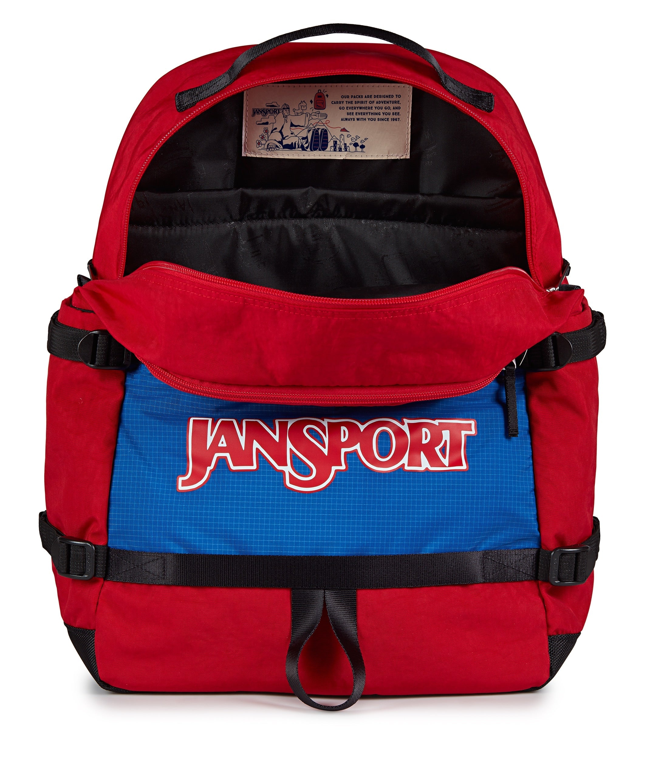 jansport-small-seattle-pack-rucksack-red-tape-retro image 7