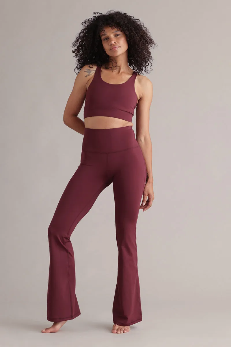 hey-honey-always-dressed-leggings-flared-italian-plum image 1