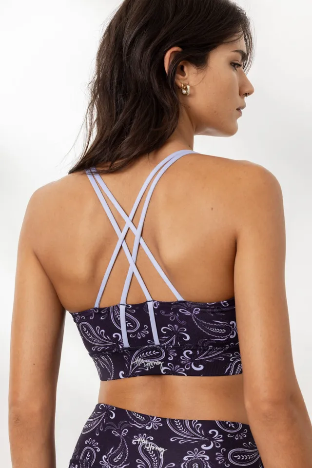 hey-honey-classic-criss-cross-bra-bandana-eclipse-sport-bh-print image 1