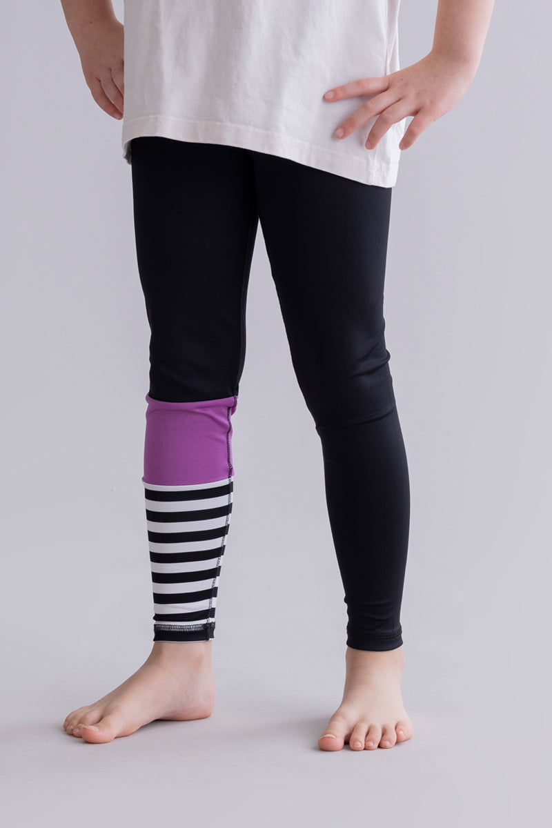 hey-honey-classic-kids-leggings-striking-purple image 4