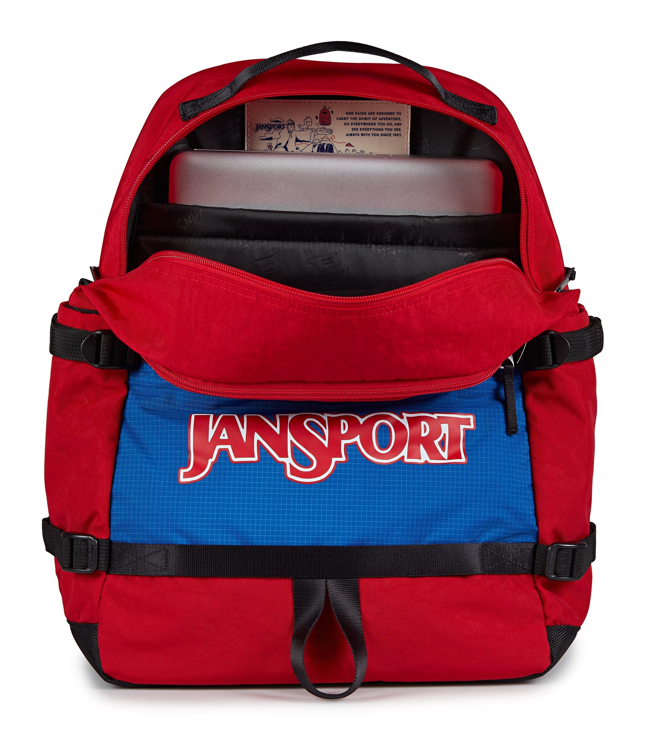 jansport-small-seattle-pack-rucksack-red-tape-retro image 4