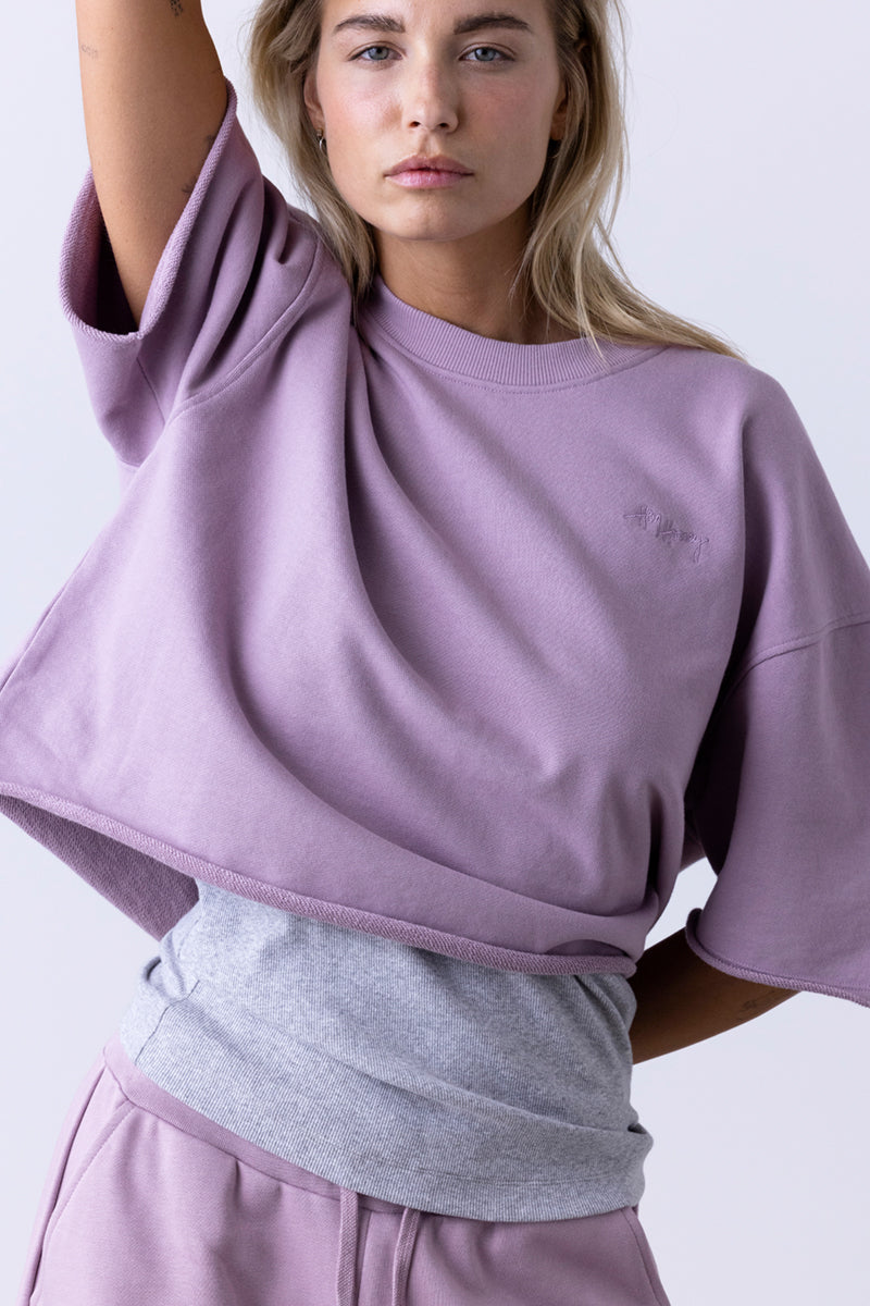 hey-honey-classic-short-sleeve-sweat-mauve-baumwolle-s image 8