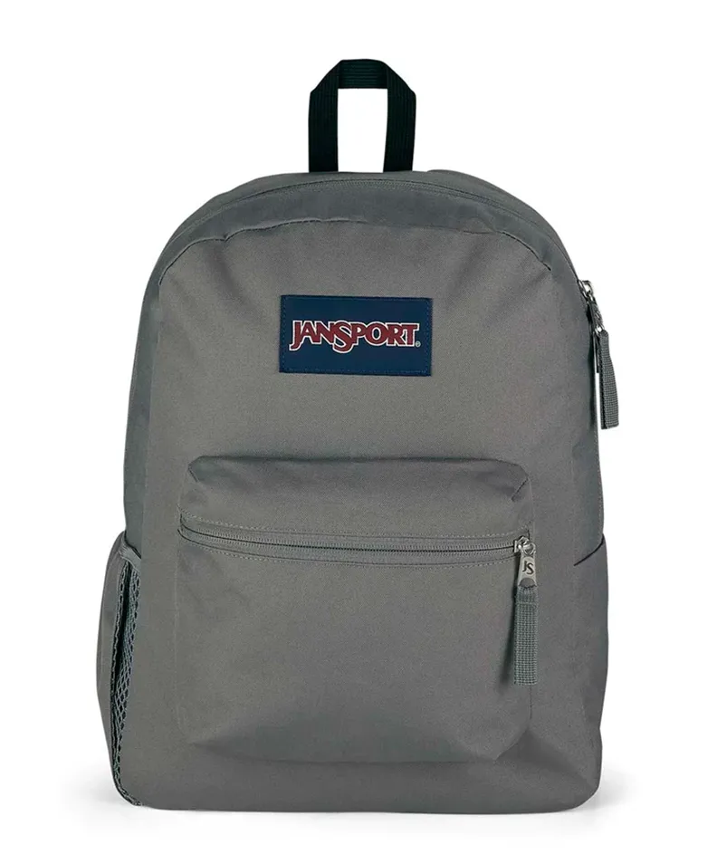 jansport-cross-town-rucksack-graphite-grey-organizer image 1
