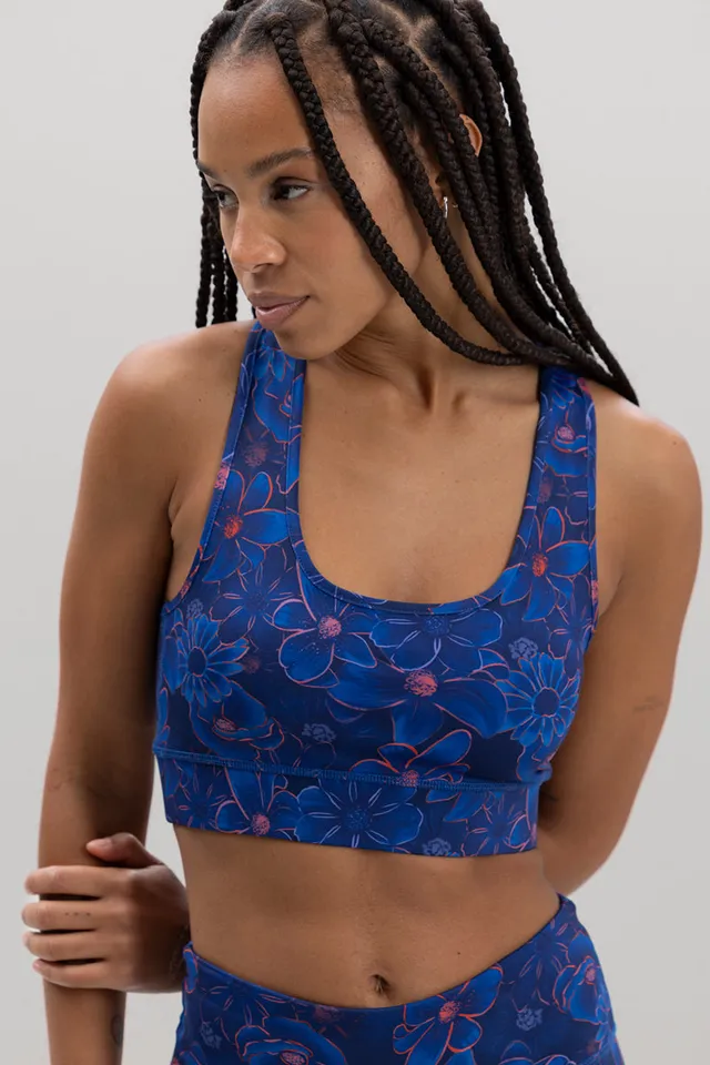 hey-honey-classic-racerback-bra-sport-bh-flower-daze-print image 1